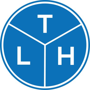 Beyaz arka planda TLH harf logosu tasarımı. TLH yaratıcı harflerin baş harfleri logo kavramı. TLH harf tasarımı.