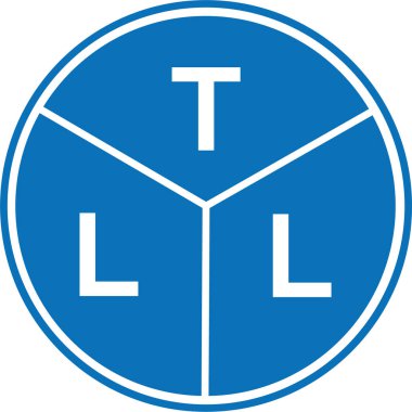 Beyaz arkaplanda TLL harf logosu tasarımı. Yaratıcı harflerin baş harfleri logo kavramı. TLL harf tasarımı.