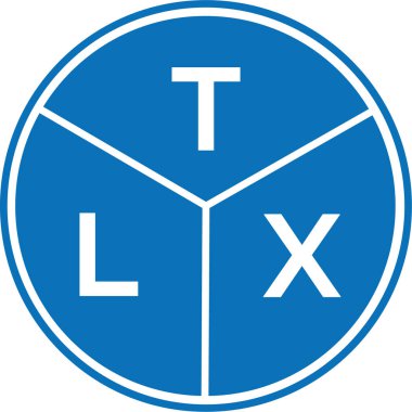 Beyaz arka planda TLX harfli logo tasarımı. TLX yaratıcı harflerin baş harfleri logo kavramı. TLX harf tasarımı.