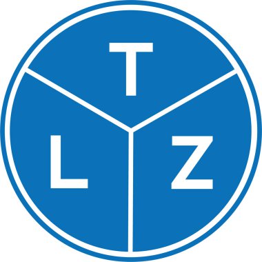 Beyaz arkaplanda TLZ harf logosu tasarımı. TLZ yaratıcı harf logosu konsepti. TLZ harf tasarımı.
