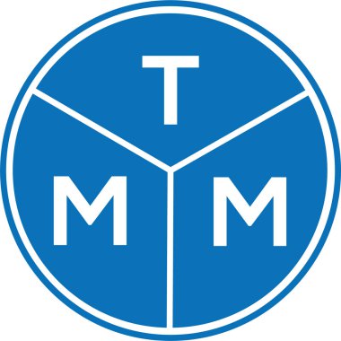 Beyaz arkaplanda TMM harf logosu tasarımı. TMM yaratıcı harflerin baş harfleri logo kavramı. TMM harf tasarımı.