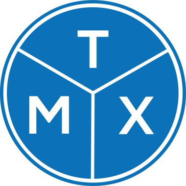 Beyaz arkaplanda TMX harfli logo tasarımı. TMX yaratıcı harflerin baş harfleri logo kavramı. TMX harf tasarımı.
