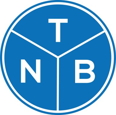 Beyaz arka planda TNB harfi logo tasarımı. TNB yaratıcı harflerin baş harfleri logo kavramı. TNB harf tasarımı.