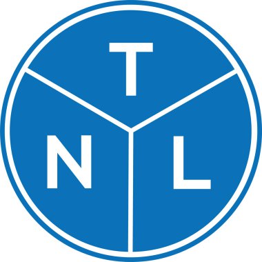 Beyaz arkaplanda TNL harf logosu tasarımı. TNL yaratıcı harflerin baş harfleri logo kavramı. TNL harf tasarımı.