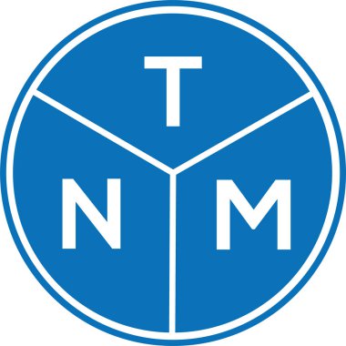 Beyaz arkaplanda TNM harf logosu tasarımı. TNM yaratıcı harflerin baş harfleri logo kavramı. TNM harf tasarımı.