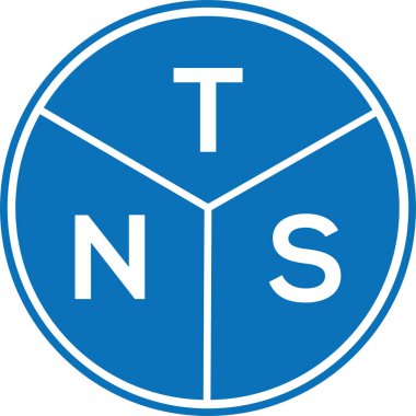 Beyaz arka planda TNS harf logosu tasarımı. TNS yaratıcı harf logosu konsepti. TNS harf tasarımı.