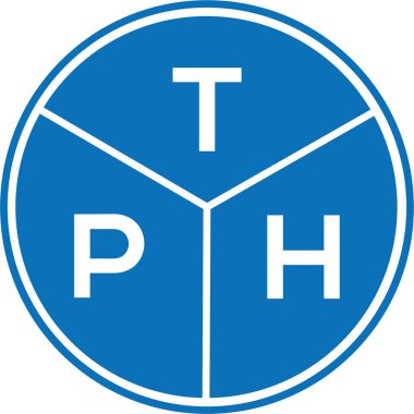 Beyaz arkaplanda TPH harf logosu tasarımı. TPH yaratıcı harflerin baş harfleri logo kavramı. TPH harf tasarımı.