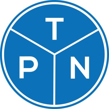 Beyaz arka planda TPN harf logosu tasarımı. TPN yaratıcı harflerin baş harfleri logo kavramı. TPN harf tasarımı.