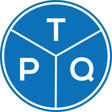 Beyaz arka planda TPQ harf logosu tasarımı. TPQ yaratıcı harflerin baş harfleri logo kavramı. TPQ harf tasarımı.