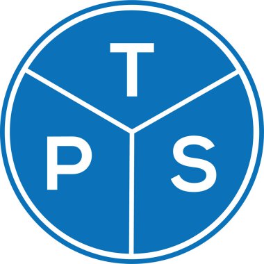 Beyaz arka planda TPS harfli logo tasarımı. TPS yaratıcı harfler logosu konsepti. TPS harf tasarımı.