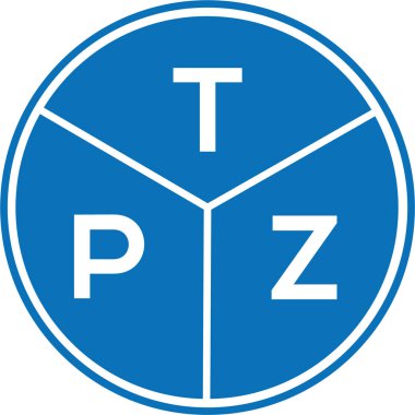 Beyaz arkaplanda TPZ harf logosu tasarımı. TPZ yaratıcı harflerin baş harfleri logo kavramı. TPZ harf tasarımı.
