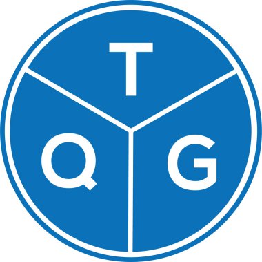 Beyaz arkaplanda TQG harf logosu tasarımı. TQG yaratıcı harflerin baş harfleri logo kavramı. TQG harf tasarımı.