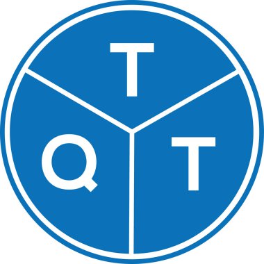 Beyaz arkaplanda TQT harf logosu tasarımı. TQT yaratıcı harflerin baş harfleri logo kavramı. TQT harf tasarımı.