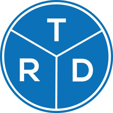 Beyaz arkaplanda TRD harf logosu tasarımı. TRD yaratıcı harflerin baş harfleri logo kavramı. TRD harf tasarımı.