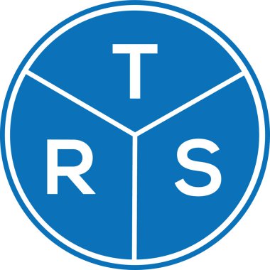 Beyaz arkaplanda TRS harf logosu tasarımı. TRS yaratıcı harf logosu konsepti. TRS harf tasarımı.