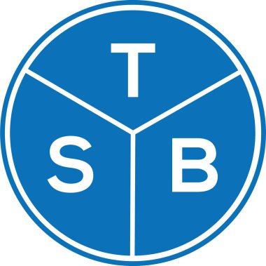 Beyaz arka planda TSB harfi logo tasarımı. TSB yaratıcı harflerin baş harfleri logo kavramı. TSB harf tasarımı.