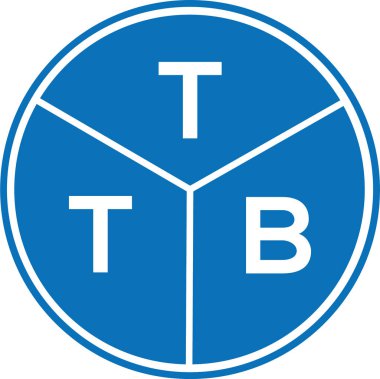 Beyaz arkaplanda TTB harfi logo tasarımı. TTB yaratıcı harflerin baş harfleri logo kavramı. TTB harf tasarımı.