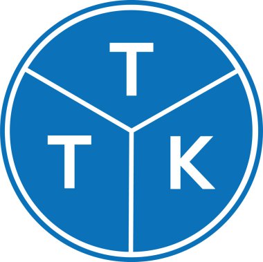 Beyaz arkaplanda TTK harf logosu tasarımı. TTK yaratıcı harflerin baş harfleri logo kavramı. TTK harf tasarımı.