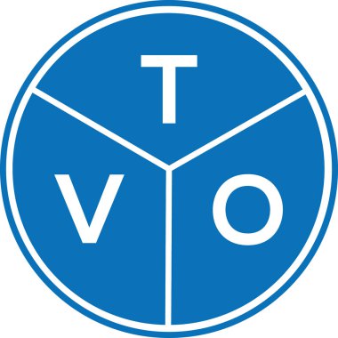 Beyaz arka planda TVO harf logosu tasarımı. TVO yaratıcı harflerin baş harfleri logo kavramı. TVO harf tasarımı.
