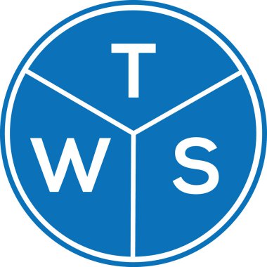 Beyaz arka planda iki harfli logo tasarımı. TWS yaratıcı harf logosu konsepti. TWS harf tasarımı.