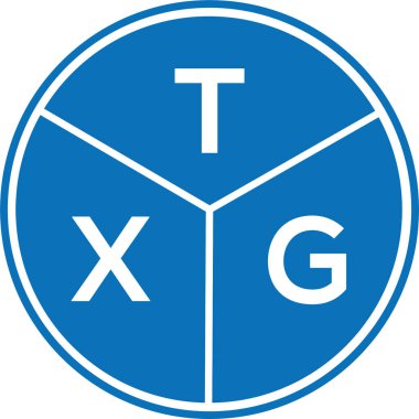 Beyaz arkaplanda TXG harf logosu tasarımı. TXG yaratıcı harflerin baş harfleri logo kavramı. TXG harf tasarımı.