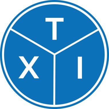 Beyaz arka planda TXI harf logosu tasarımı. TXI yaratıcı harflerin baş harfleri logo kavramı. TXI harf tasarımı.