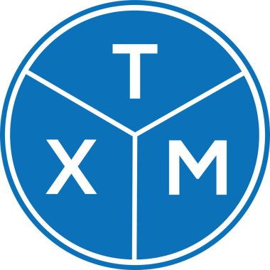 Beyaz arkaplanda TXM harf logosu tasarımı. TXM yaratıcı harflerin baş harfleri logo kavramı. TXM harf tasarımı.