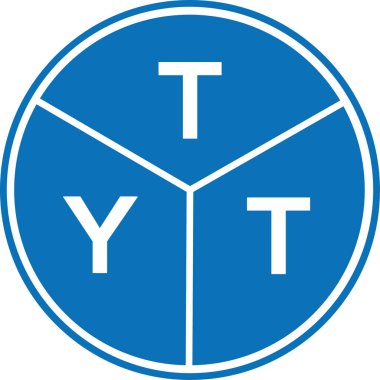Beyaz arkaplanda TYT harf logosu tasarımı. TYT yaratıcı harflerin baş harfleri logo kavramı. TYT harf tasarımı.