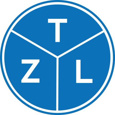 Beyaz arkaplanda TZL harf logosu tasarımı. TZL yaratıcı harflerin baş harfleri logo kavramı. TZL harf tasarımı.