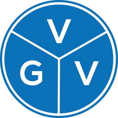 Beyaz arkaplanda VGV harf logosu tasarımı. VGV yaratıcı harf logosu konsepti. VGV harf tasarımı.