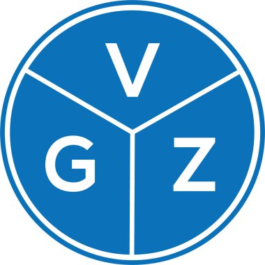 Beyaz arkaplanda VGZ harf logosu tasarımı. VGZ yaratıcı harflerin baş harfleri logo kavramı. VGZ harf tasarımı.