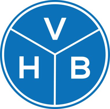 Beyaz arkaplanda VHB harf logosu tasarımı. VHB yaratıcı harf logosu konsepti. VHB harf tasarımı.