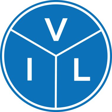 Beyaz arka planda VIP harf logosu tasarımı. VIP yaratıcı harflerin baş harfleri logo konsepti. VIL harf tasarımı.