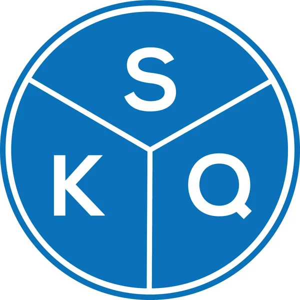 Beyaz arkaplanda SKQ harfi logo tasarımı. SKQ yaratıcı harflerin baş harfleri logo kavramı. SKQ harf tasarımı.