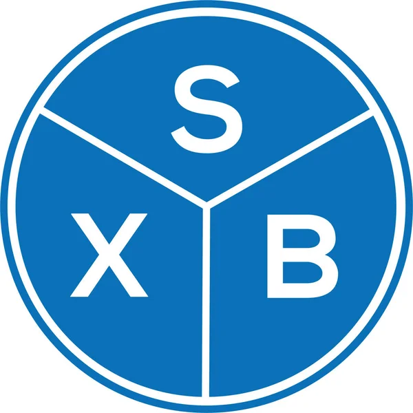 Beyaz arkaplanda SXB harfi logo tasarımı. SXB yaratıcı harflerin baş harfleri logo kavramı. SXB harf tasarımı.