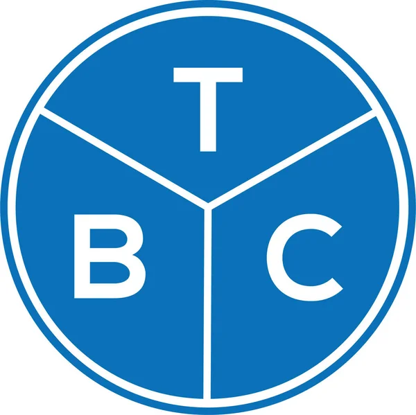 Tbc Písmeno Logo Design Bílém Pozadí Tbc Kreativní Iniciály Koncept — Stockový vektor