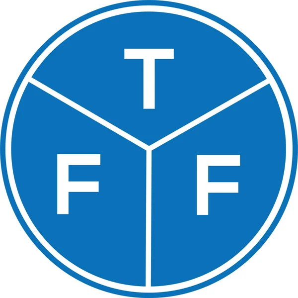 Tfe Písmeno Logo Design Bílém Pozadí Tfe Kreativní Iniciály Koncept — Stockový vektor