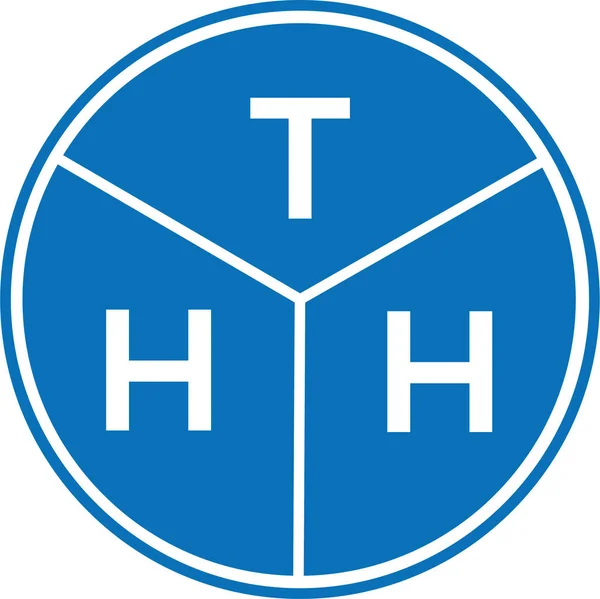 Дизайн Логотипу Thh Білому Тлі Креативні Ініціали Концепції Логотипу Букви — стоковий вектор