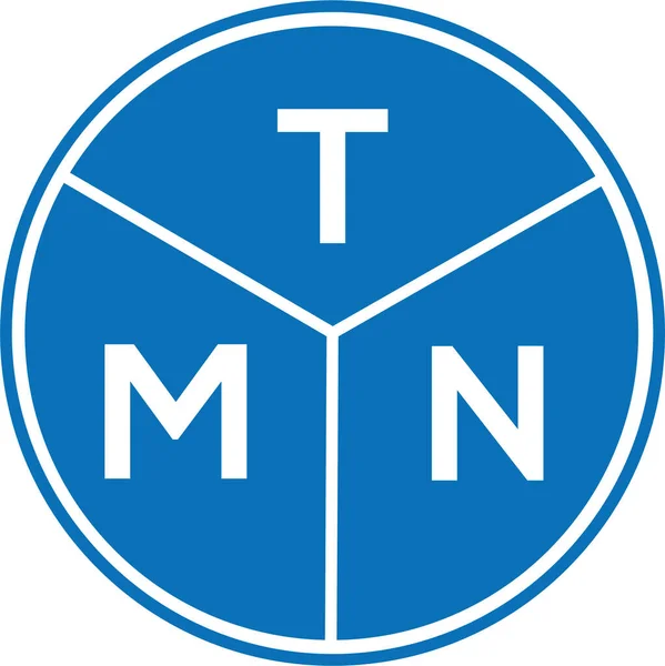 Tmn Letter Logo Design White Background Tmn Creative Initials Letter — Stock Vector