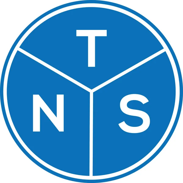 Tns Letter Logo Design Auf Weißem Hintergrund Tns Kreative Initialen — Stockvektor
