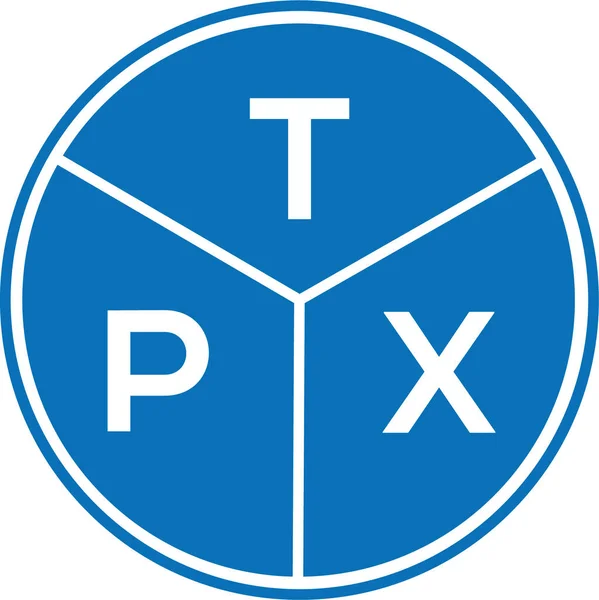 Tpx Lettre Logo Design Sur Fond Blanc Tpx Initiales Créatives — Image vectorielle