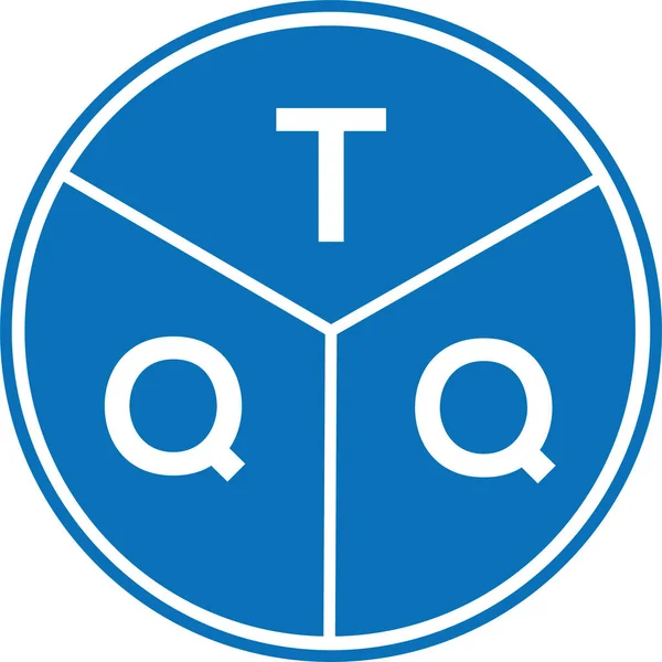 Projekt Logo Litery Tqq Białym Tle Kreatywne Inicjały Tqq Koncepcja — Wektor stockowy