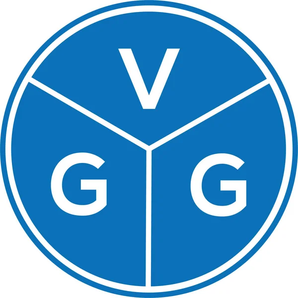 Beyaz arka planda VGG harf logosu tasarımı. VGG yaratıcı harflerin baş harfleri logo kavramı. VGG harf tasarımı.