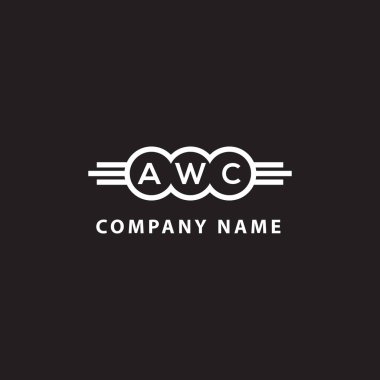 Siyah arka planda AWC harf logosu tasarımı. AWC yaratıcı harflerin baş harfleri logo kavramı. AWC harf tasarımı. Siyah arkaplan üzerinde WC harf logosu tasarımı. AWC yaratıcı harflerin baş harfleri logo kavramı. AWC harf tasarımı.