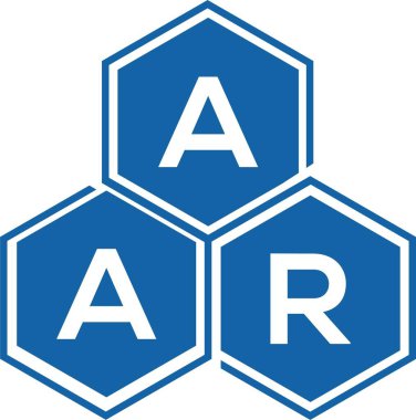 Beyaz arka planda AAR harfi logo tasarımı. AAR yaratıcı harfler logosu konsepti. AAR harf tasarımı.