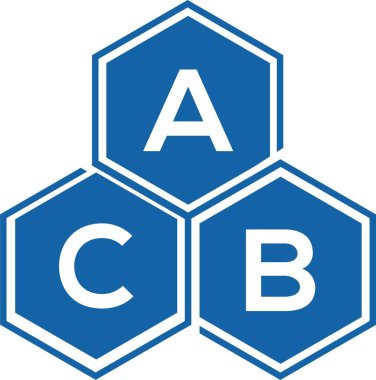 Beyaz arka planda ACB harfi logo tasarımı. ACB yaratıcı harflerin baş harfleri logo kavramı. ACB harf tasarımı.