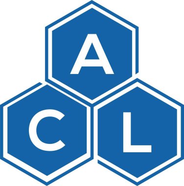 Beyaz arkaplanda ACL harf logosu tasarımı. ACL yaratıcı harflerin baş harfleri logo kavramı. ACL harf tasarımı.