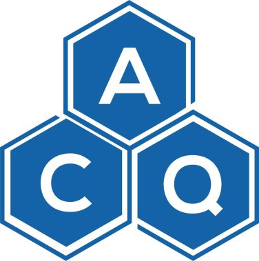 Beyaz arka planda ACQ harfi logo tasarımı. ACQ yaratıcı harflerin baş harfleri logo kavramı. ACQ harf tasarımı.