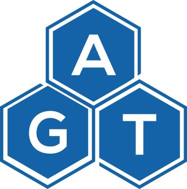 Beyaz arkaplanda AGT harf logosu tasarımı. AGT yaratıcı harflerin baş harfleri logo kavramı. AGT harf tasarımı.