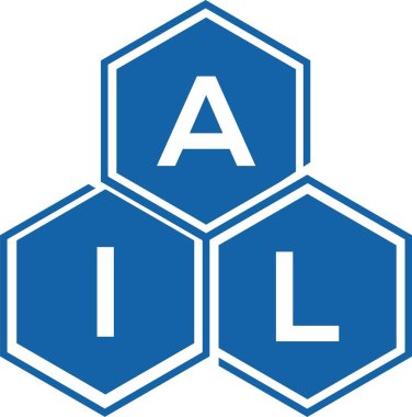 Beyaz arkaplanda AIL harf logosu tasarımı. AIL yaratıcı harflerin baş harfleri logo kavramı. AIL harf tasarımı.